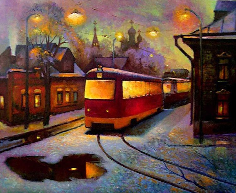 zima tramvai
